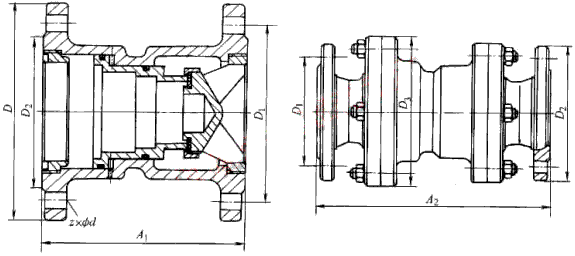 Y43X-10Y43X-16 ʽѹμṹߴʾͼ